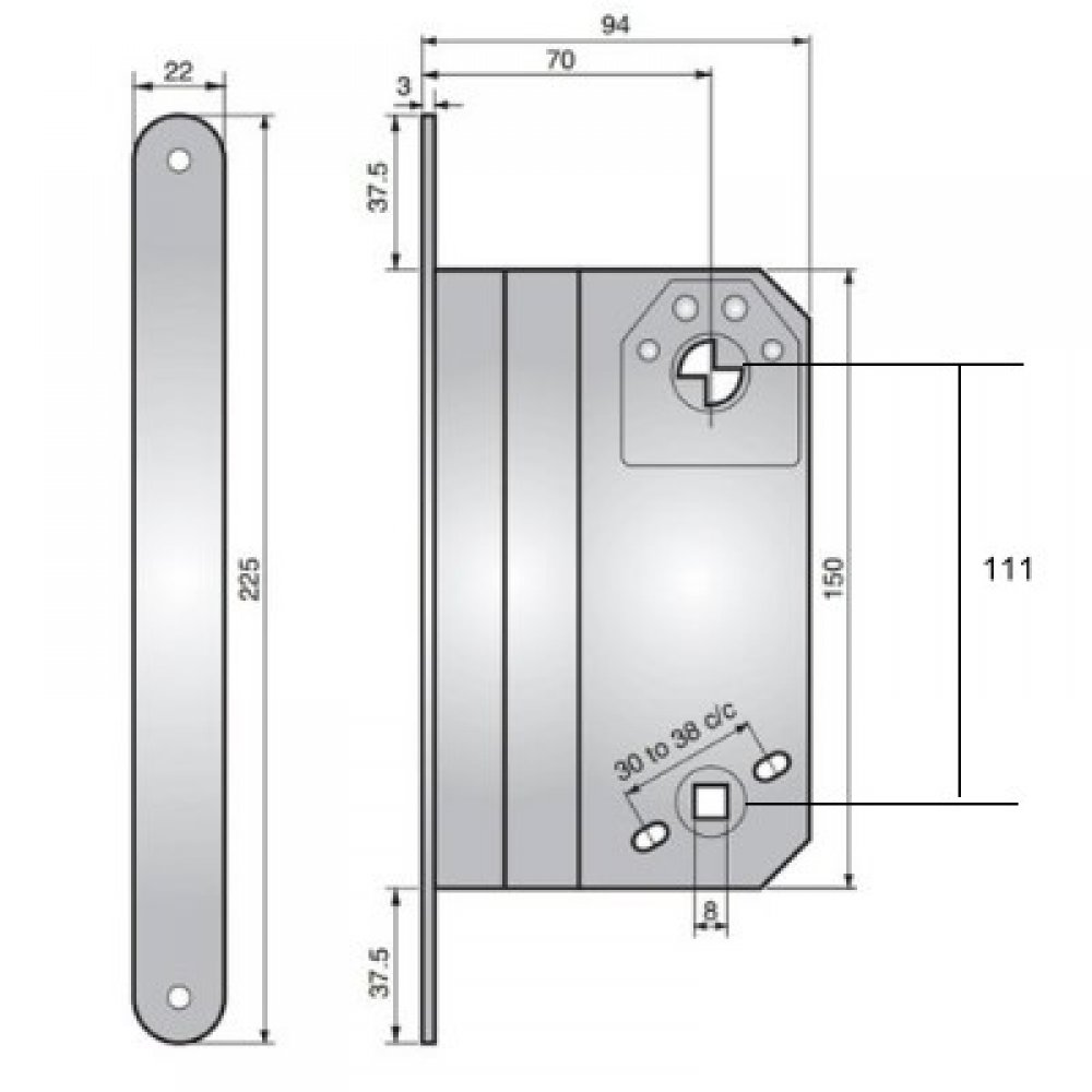 Assa Abloy Modular Sash Lock Case